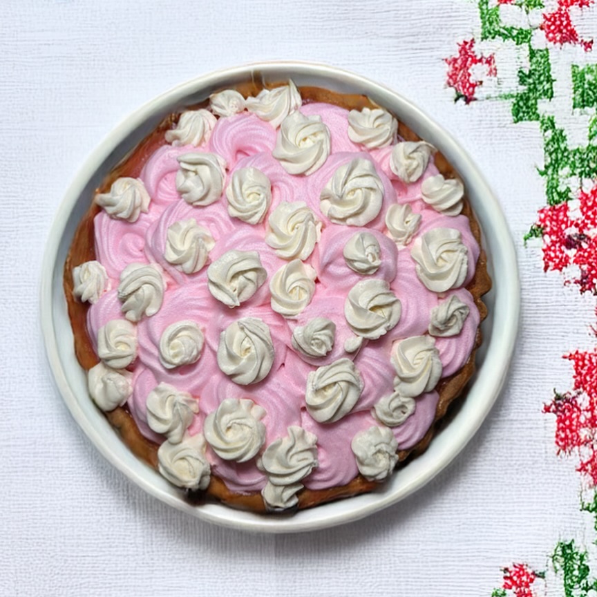 Crostata alla Vaniglia con Crema al Mascarpone Rosa – Ricetta Facile e Raffinata