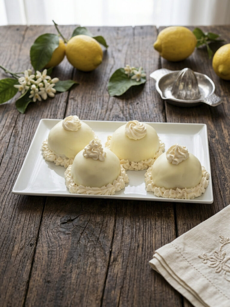 Delizie al limone: la ricetta originale con pan di spagna, crema al limone e glassa alla panna