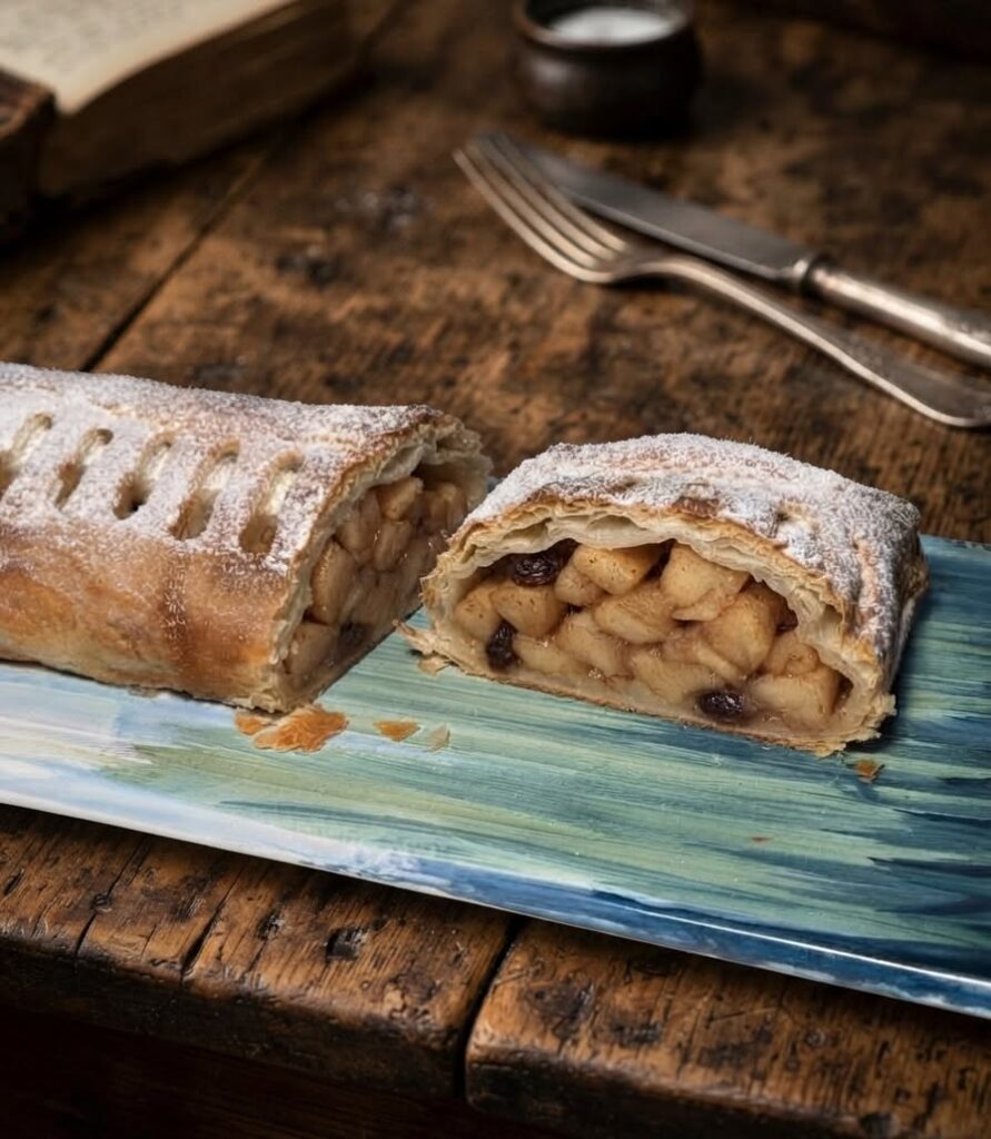 Strudel di Mele con Pasta Tirata a Mano